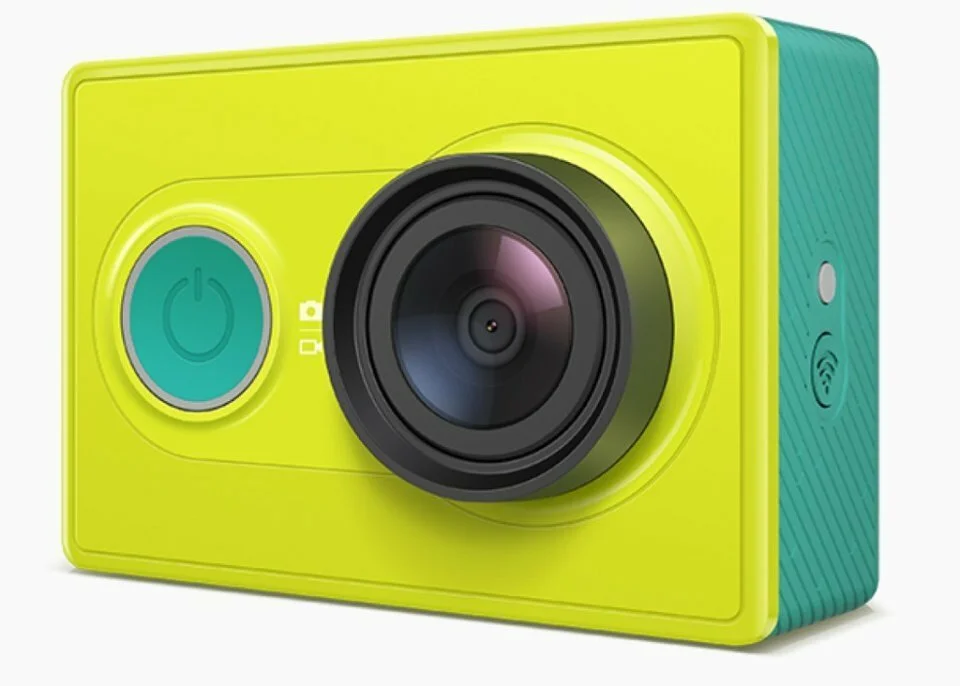 Xiaomi Action Camera amarilla y verde